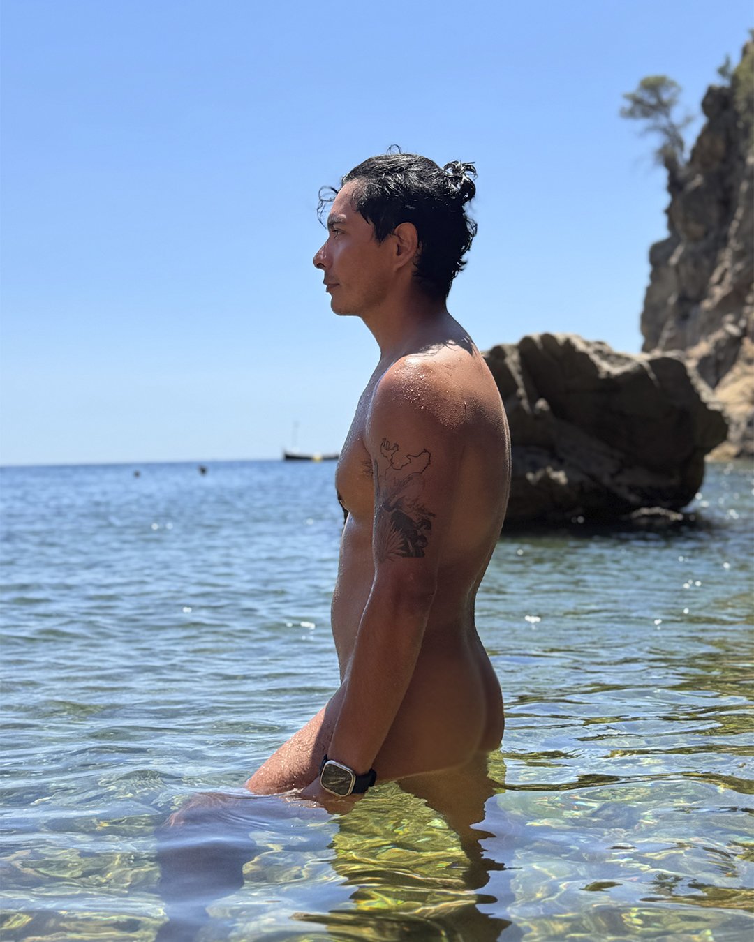 Man with bun